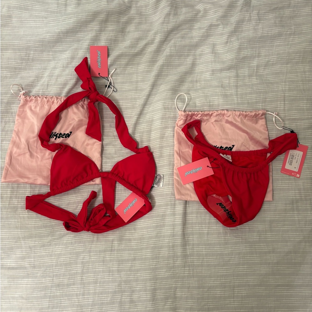 NWT Edikted Red Bikini